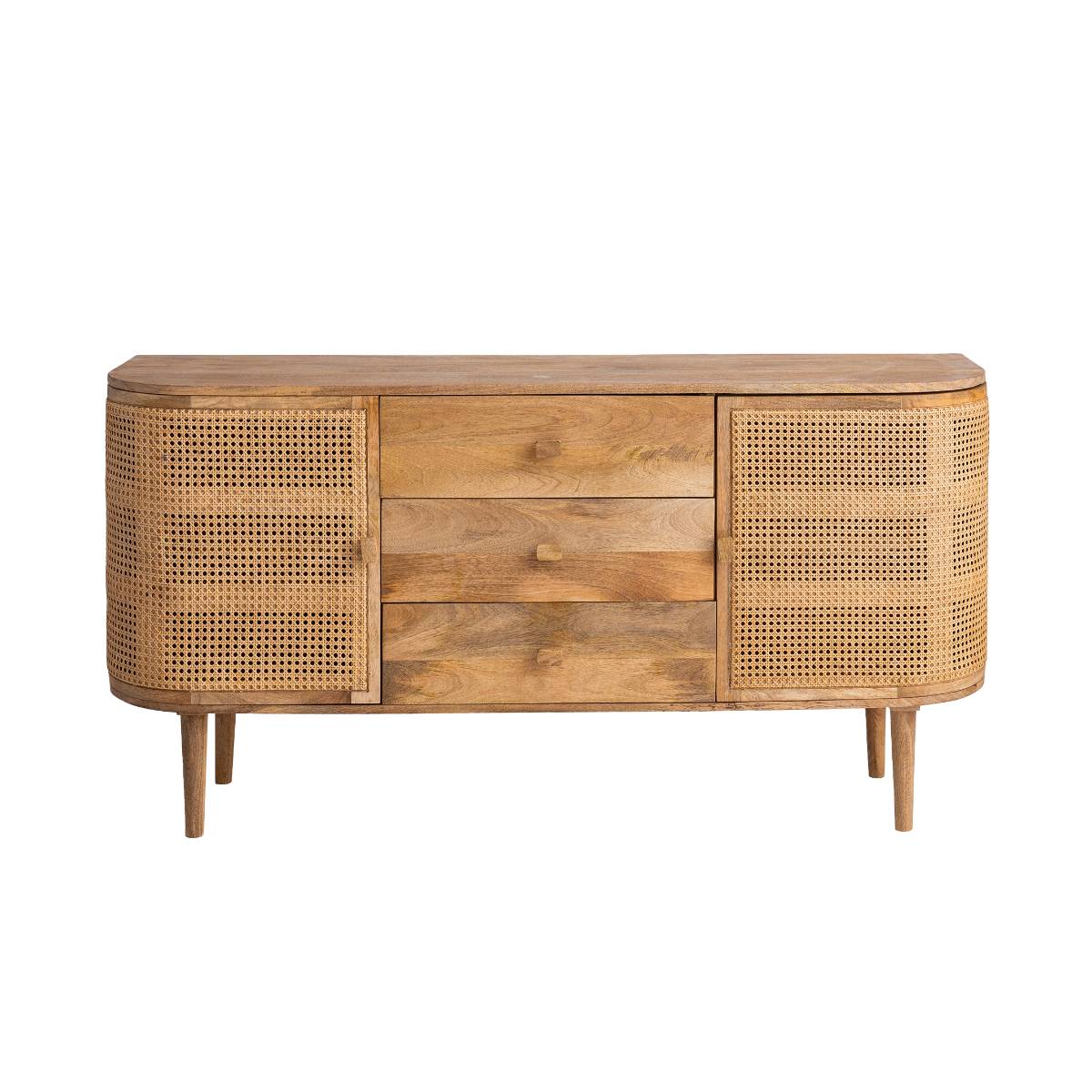 Buffet en bois de manguier PALMA bois clair, MADE IN MEUBLES