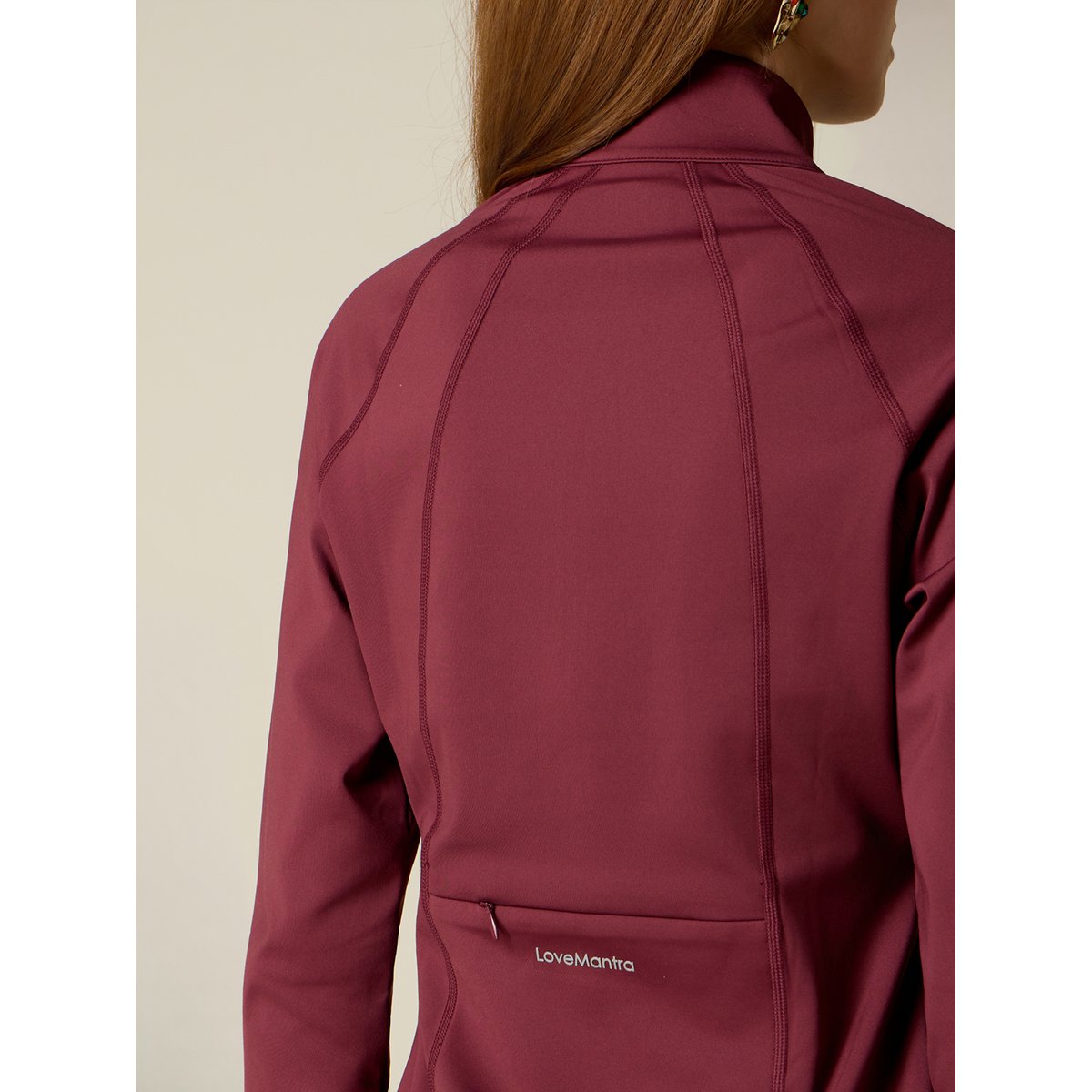 Felpa in tessuto tecnico sportivo burgundy, OLTRE