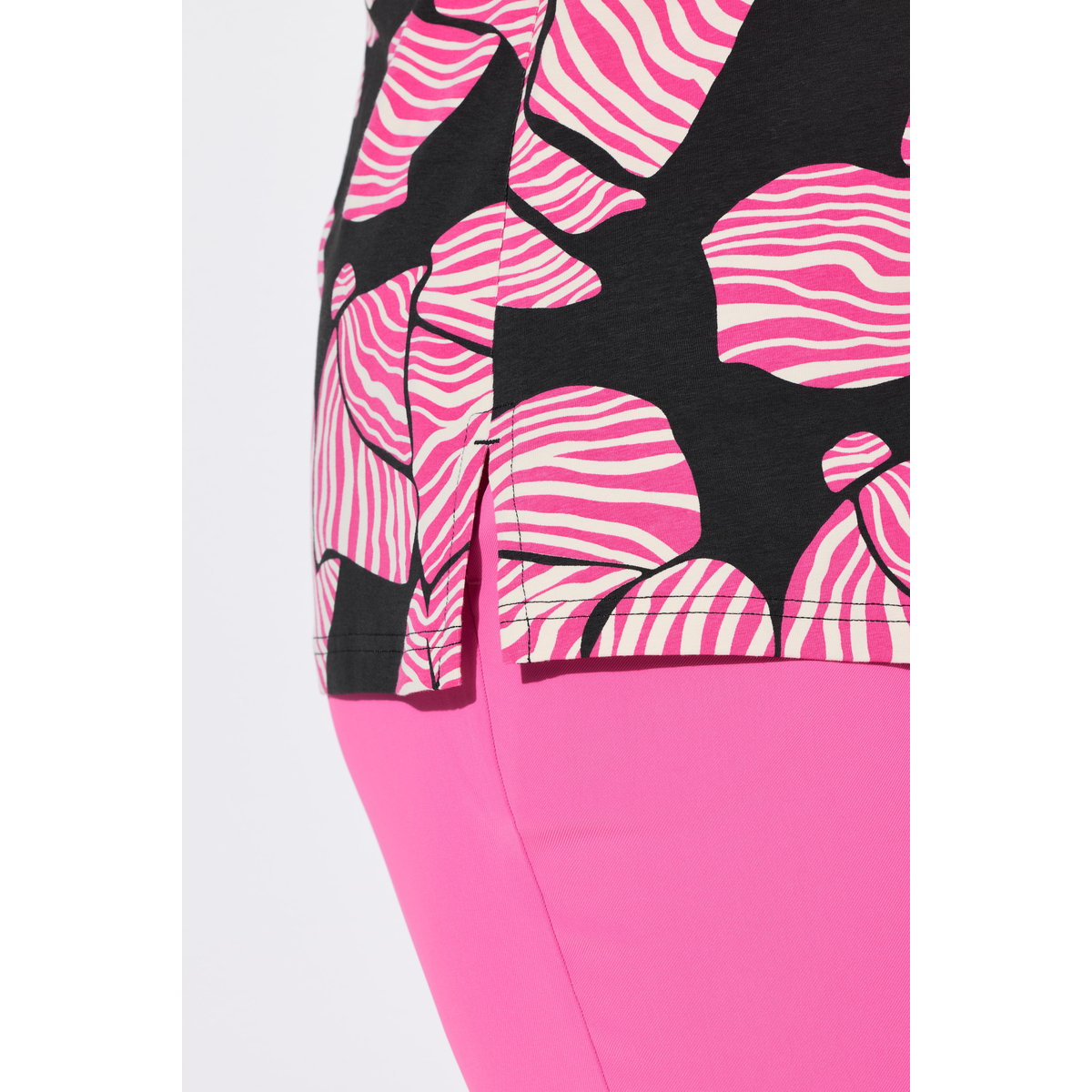 T-shirt Classic Fit, motif nœuds noir, ULLA POPKEN