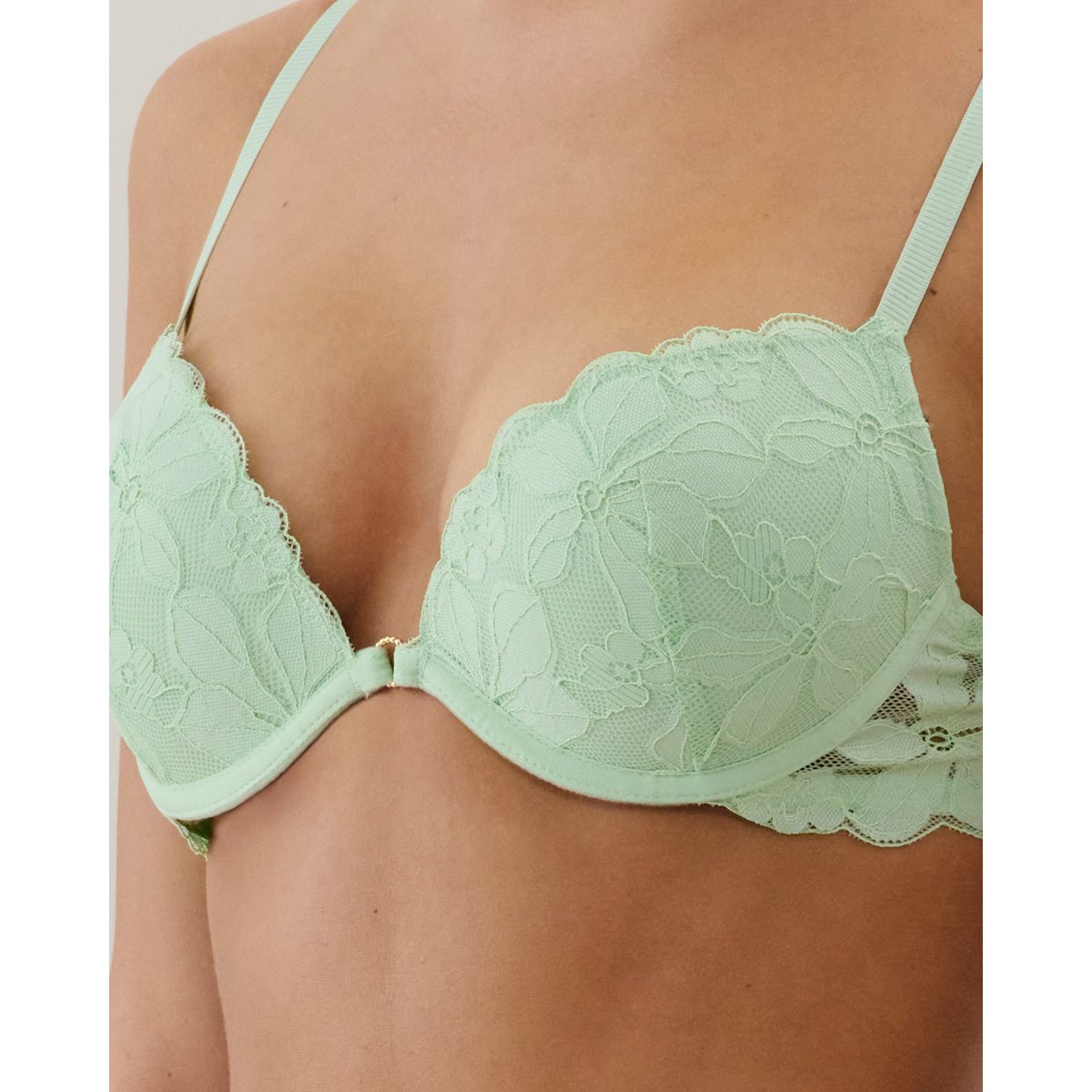 Soutien-gorge push-up en dentelle ESTIVALIZ vert menthe, UNDIZ