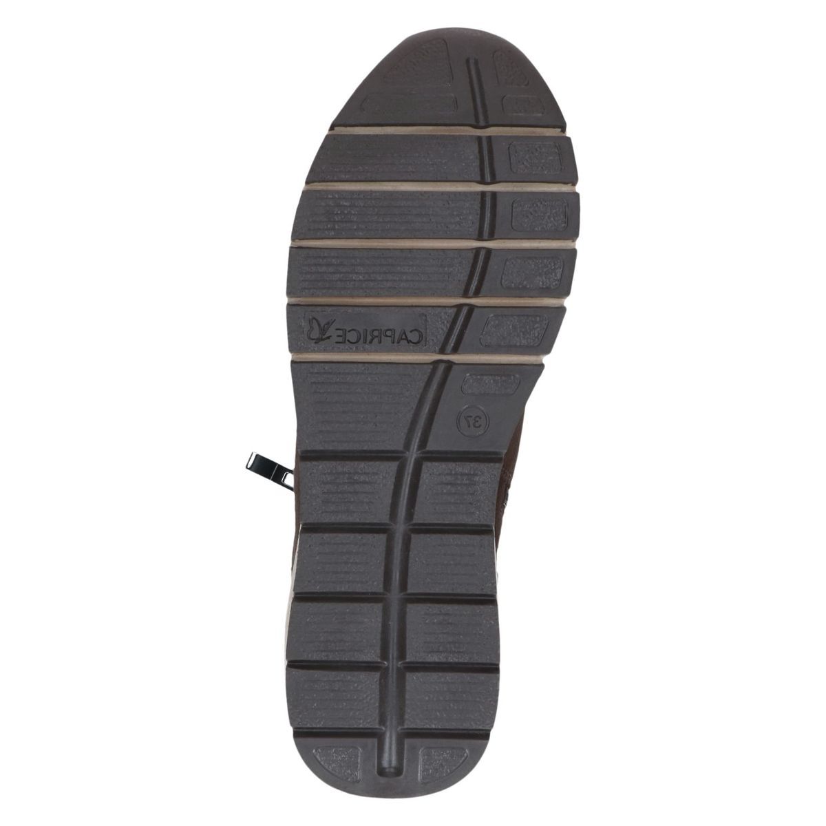 Bottine en cuir marron acajou, CAPRICE