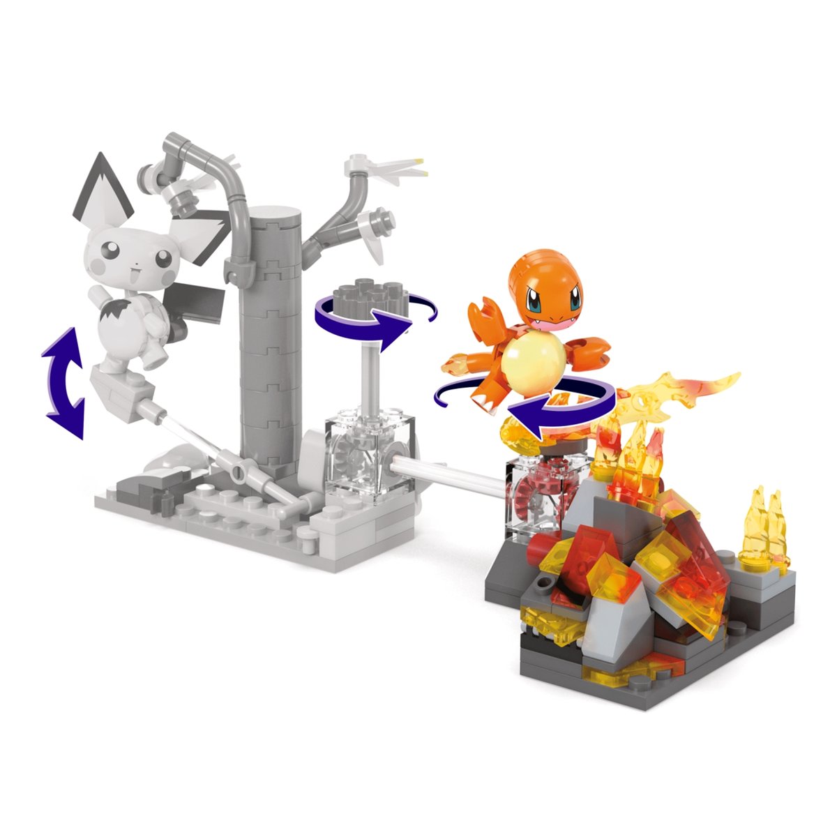 Coffret À Construire Pokémon Danse Flammes De Salamèche multicolore, MATTEL
