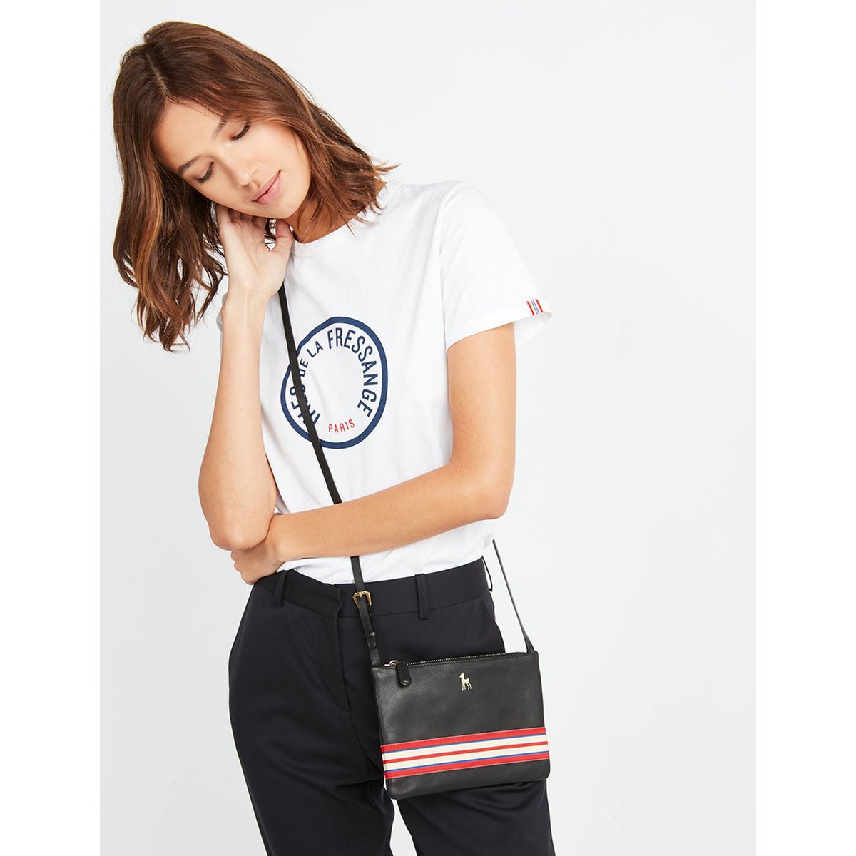 Pochette le parisien noir, INES DE LA FRESSANGE PARIS