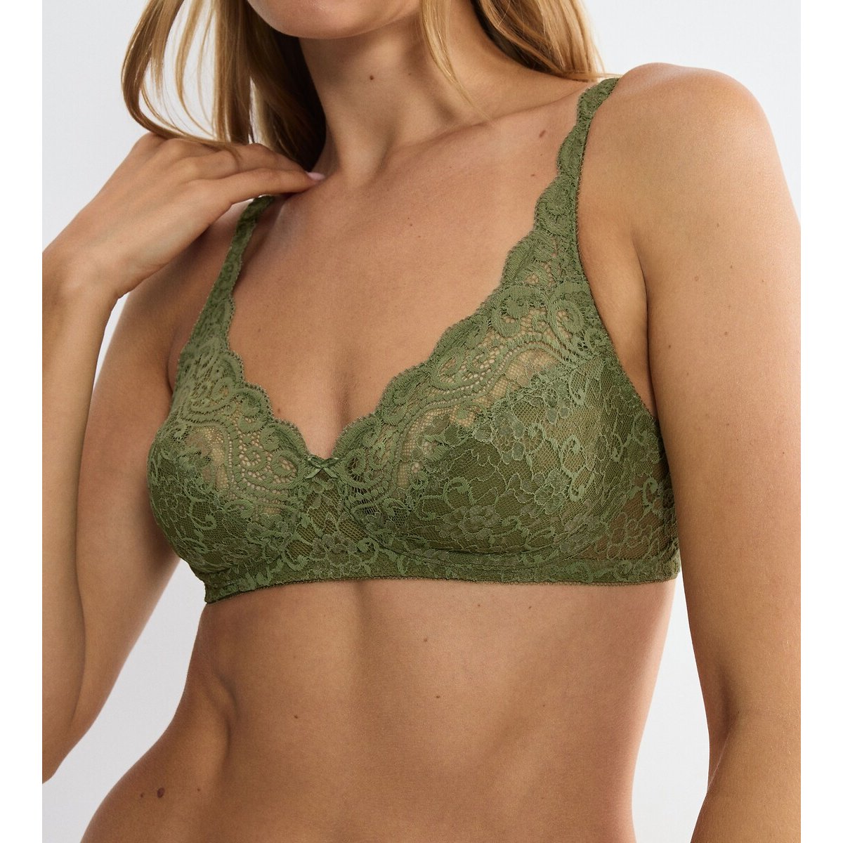 Reggiseno senza ferretto AMOURETTE verde oliva, TRIUMPH