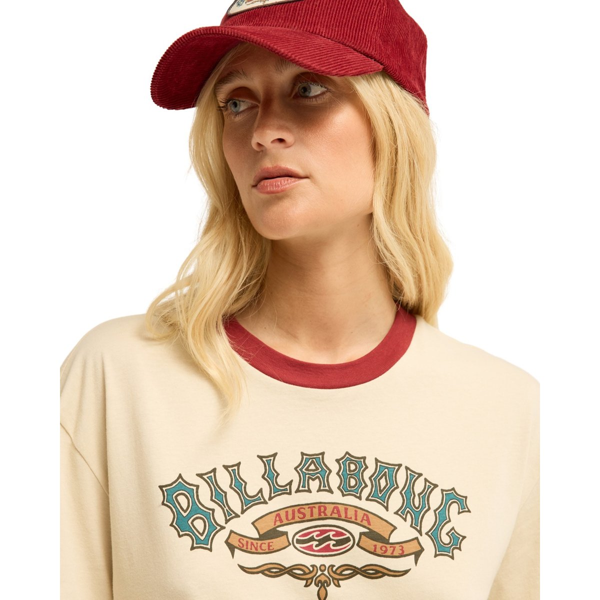 T shirt manches courtes SINCE 73 TOMBOY beige oatmeal, BILLABONG