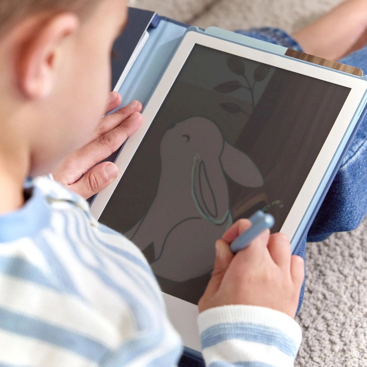 Tablette à dessin bleu, multicolore, LITTLE DUTCH