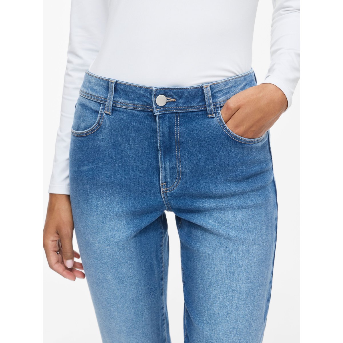 Jean Slim bleu - medium blue denim1, VILA
