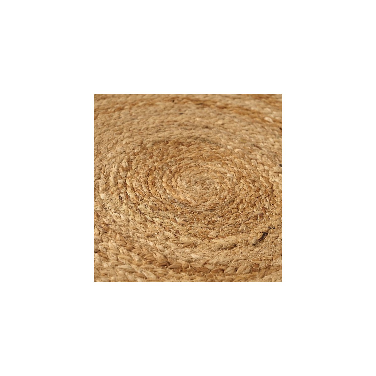 Tapis rond déco jute - diamètre 120cm marron, WADIGA