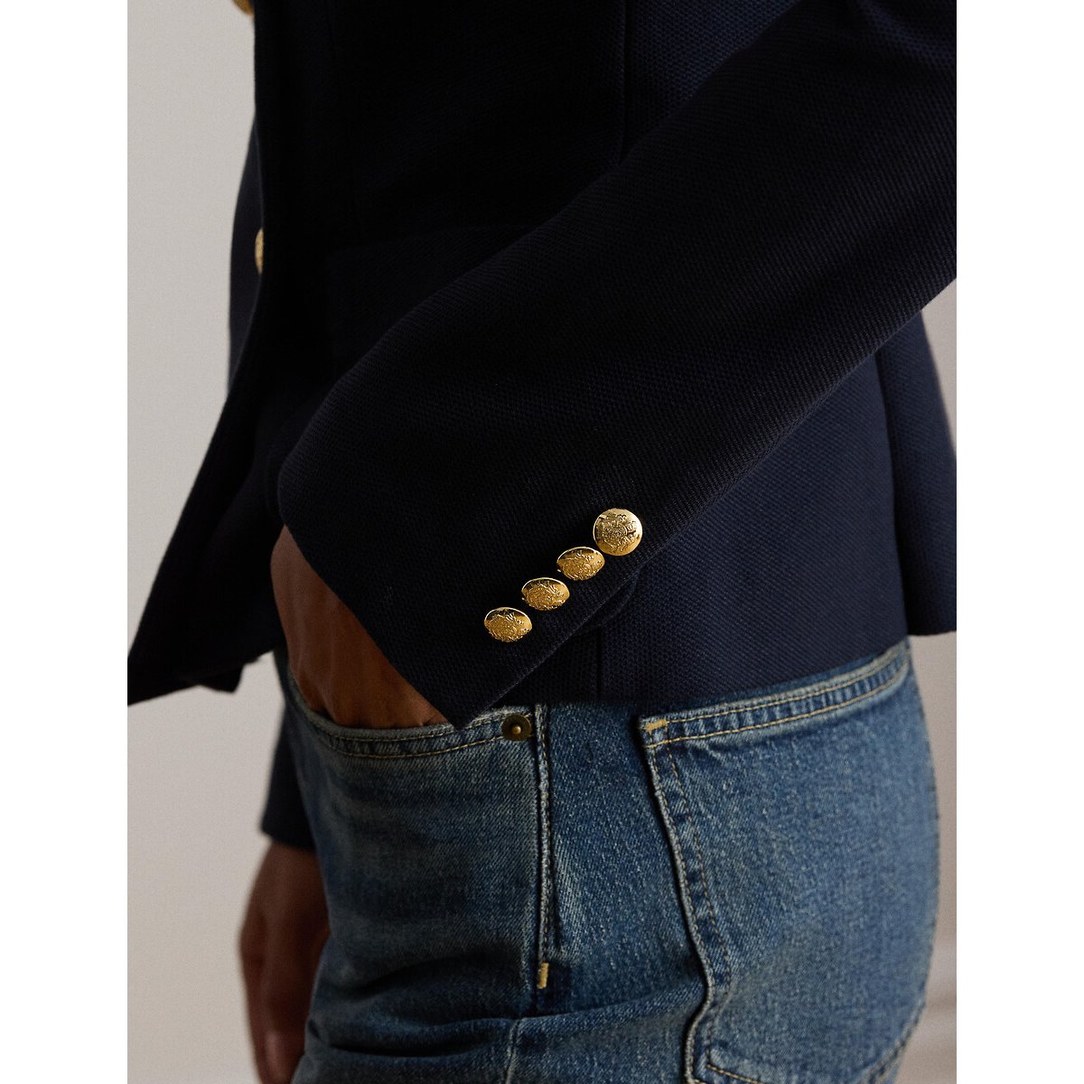 Veste blazer croisée marine, LAUREN RALPH LAUREN