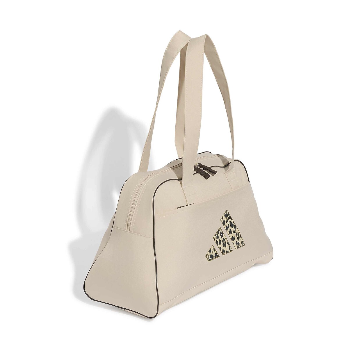 Sac de sport logo imprimé léopard beige clair, adidas Performance