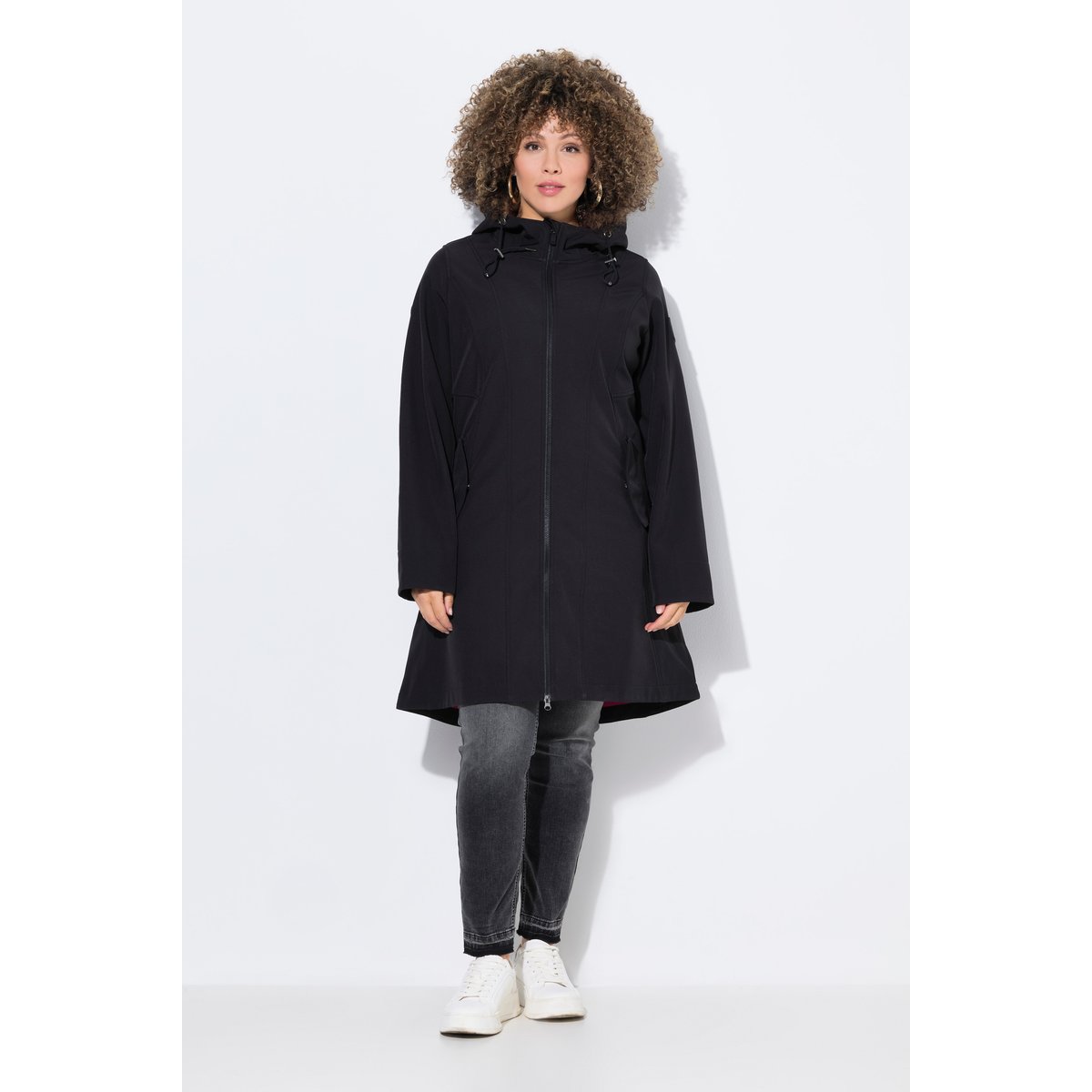 Veste softshell HYPRAR, matière déperlante noir, ULLA POPKEN