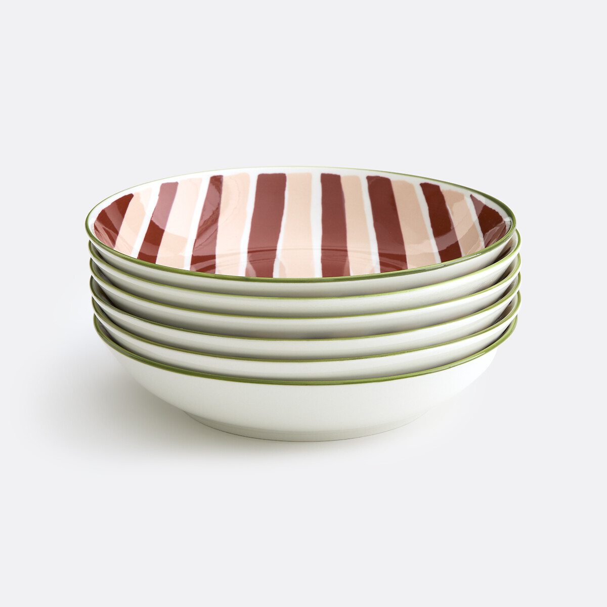 Service de table 18 pièces en porcelaine, FIGUE multicolore, LA REDOUTE INTERIEURS