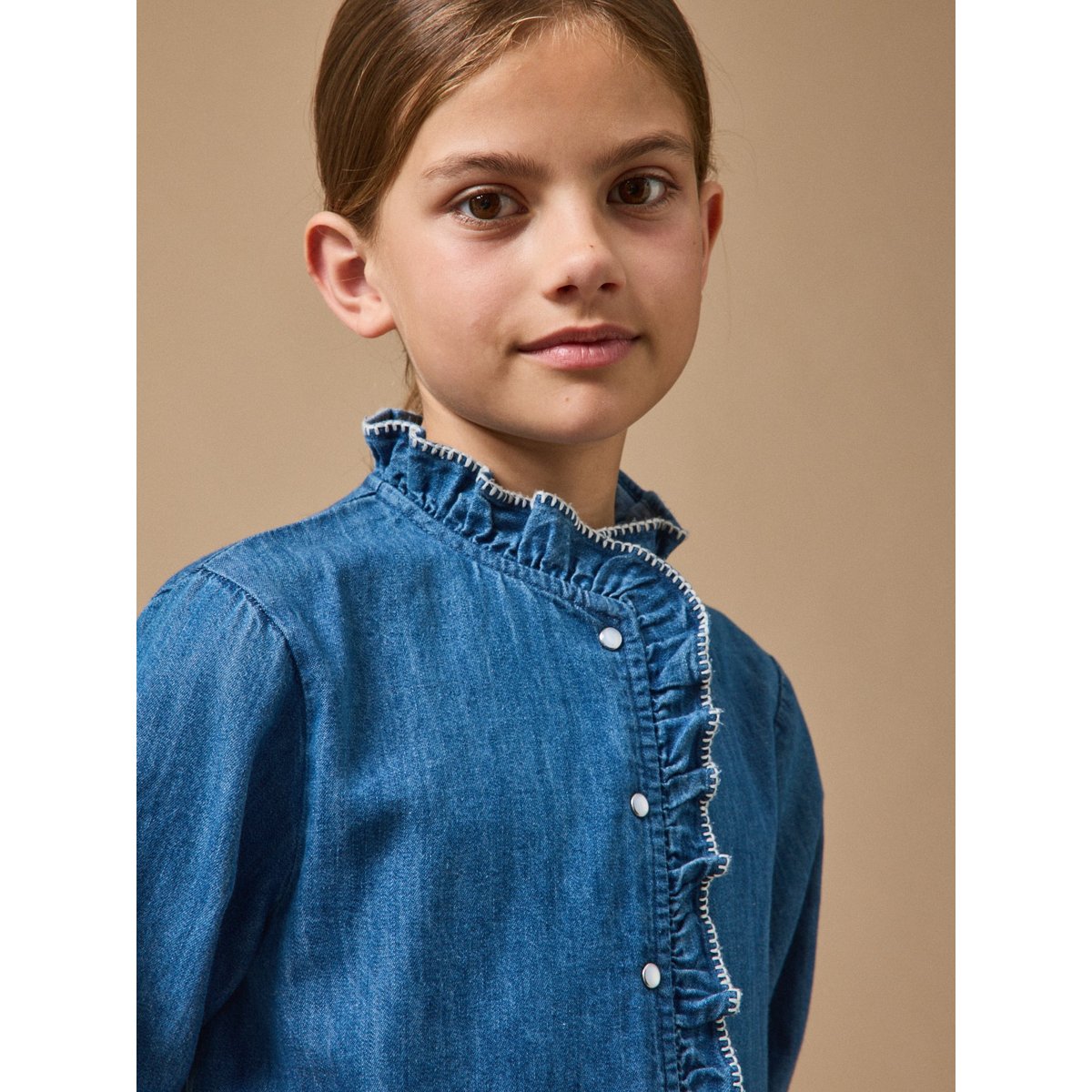 Robe en denim denim bleu, CYRILLUS