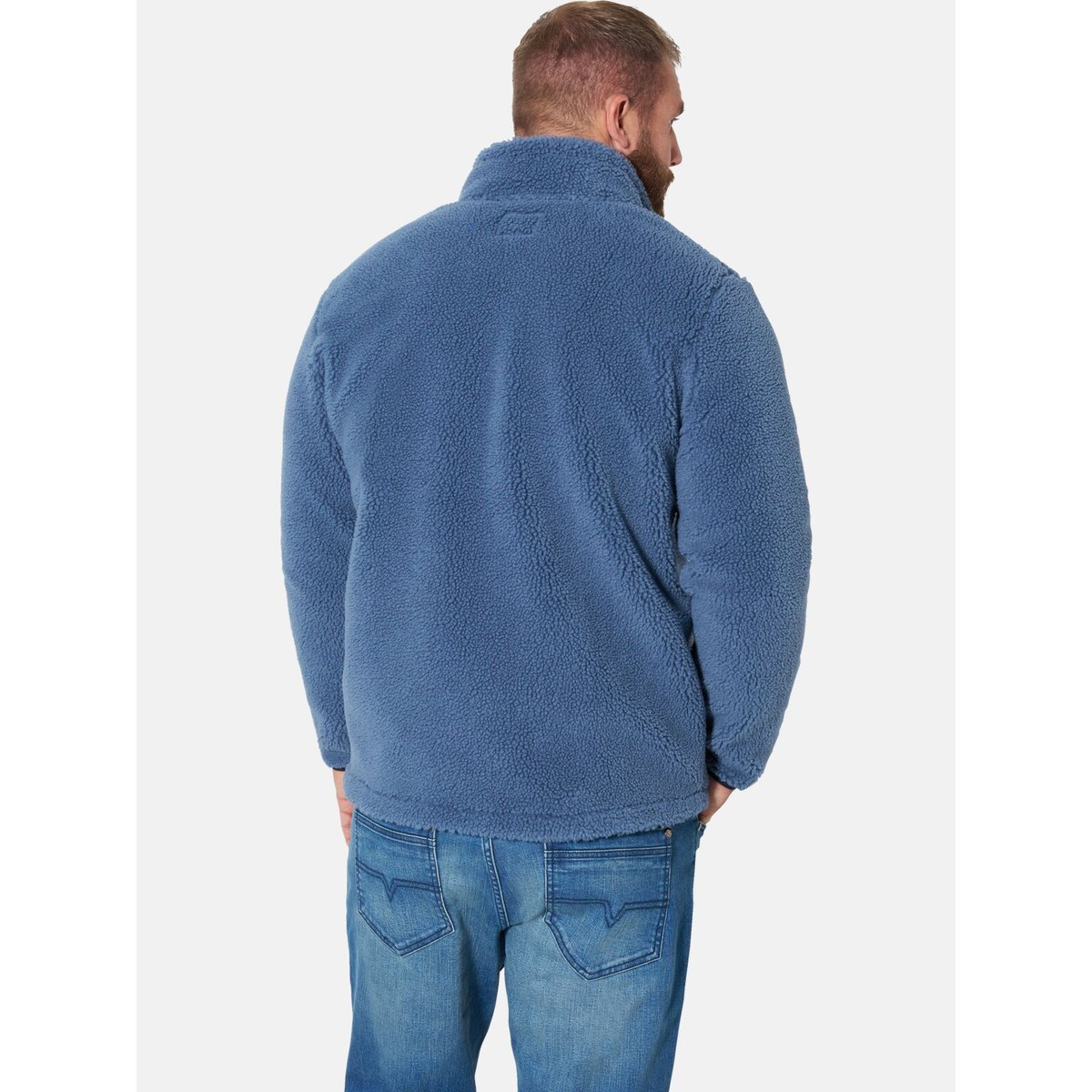 Veste en maille polaire LOKERT bleu, JAN VANDERSTORM