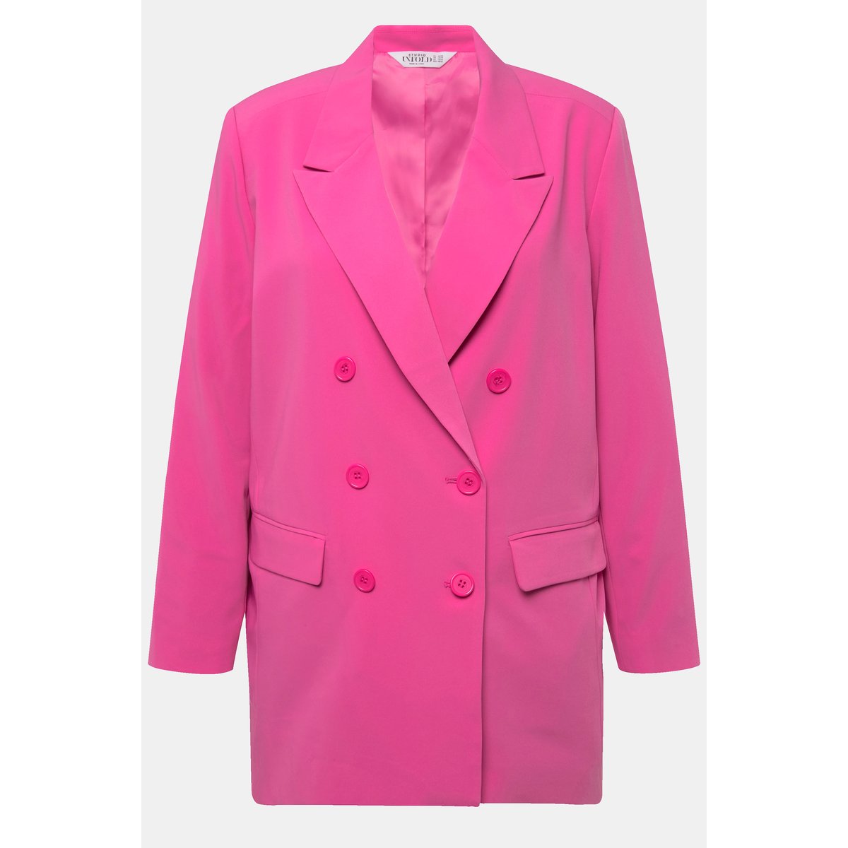 Blazer coupe Loose Fit. Double rangée de rose pâle, STUDIO UNTOLD