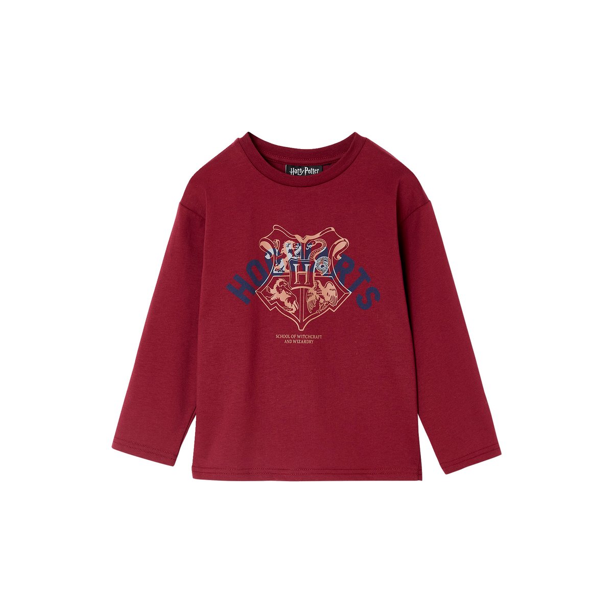 Pyjama Harry Potter bordeaux/gris chiné, VERTBAUDET