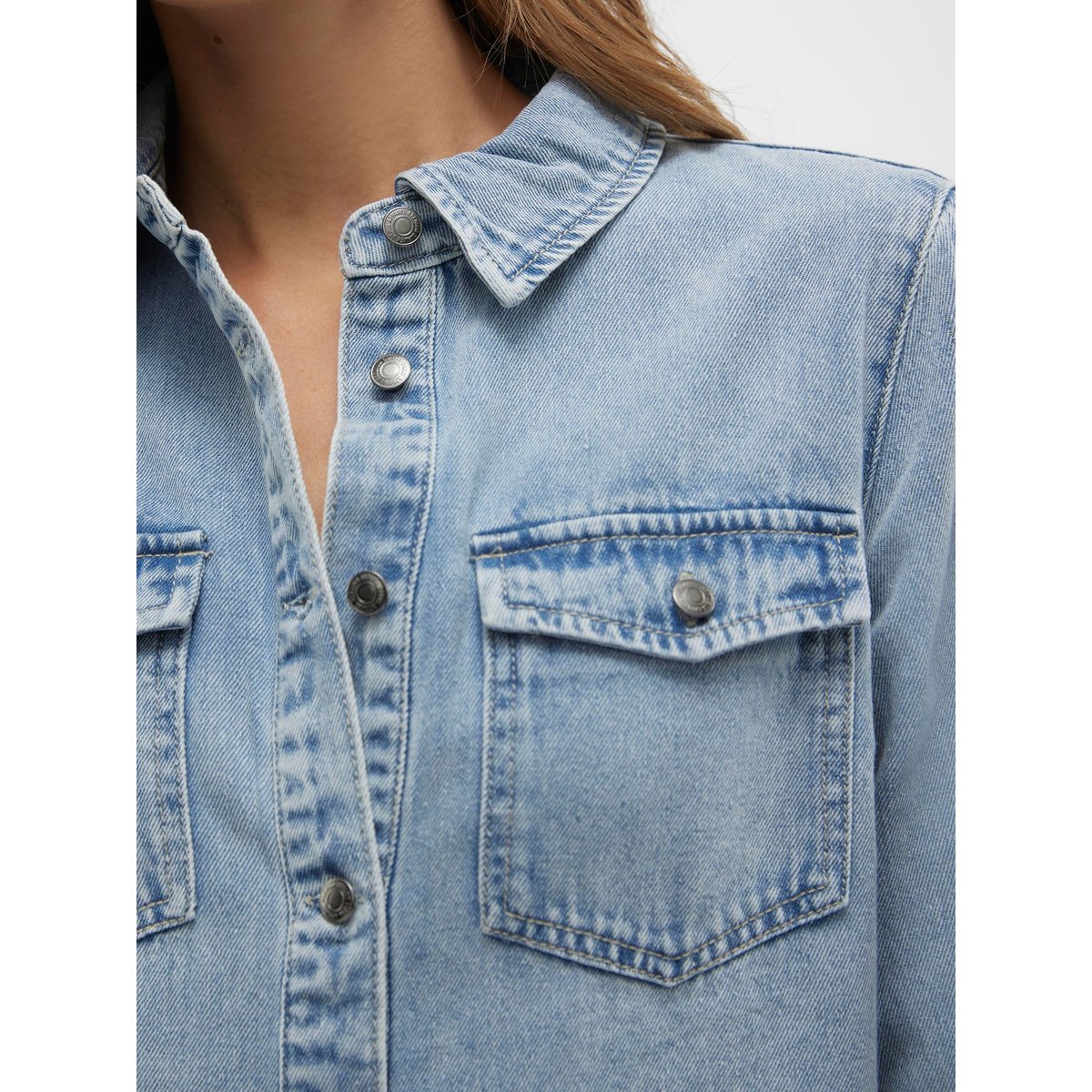 Robe courte light blue denim, VERO MODA