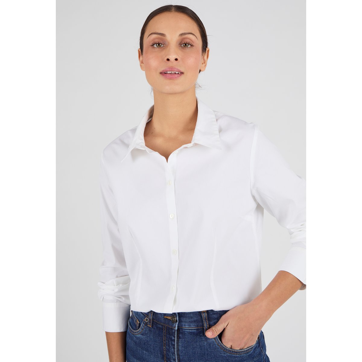 Chemisier basique blanc, DAMART