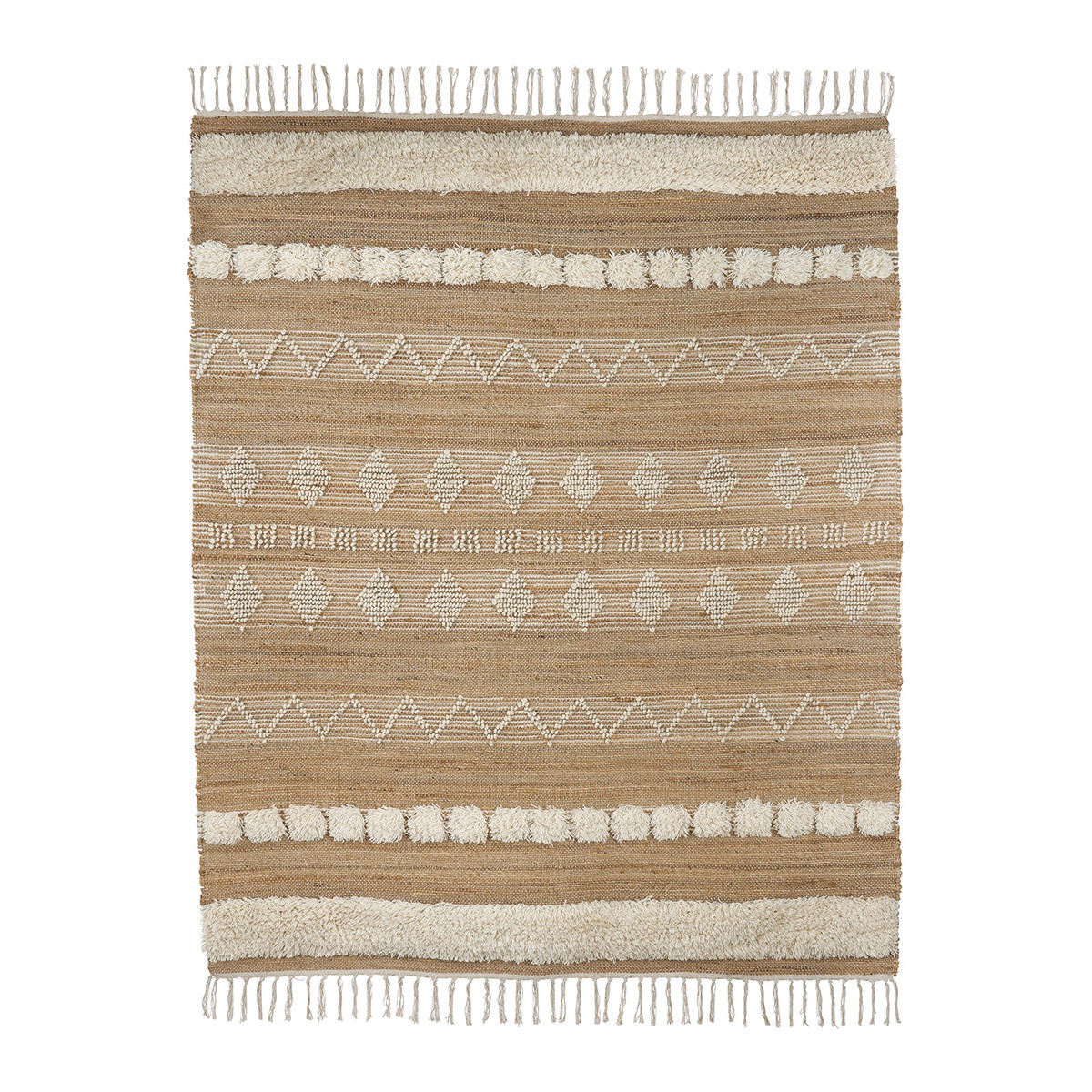 Tapis en laine naturel, BLANC D’IVOIRE