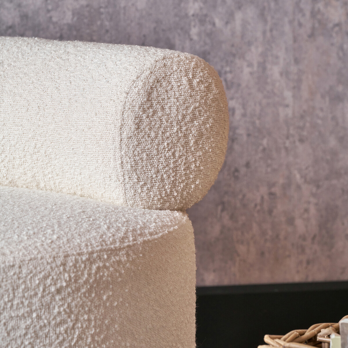 Avelio Boucle Accent Chair white, SO'HOME