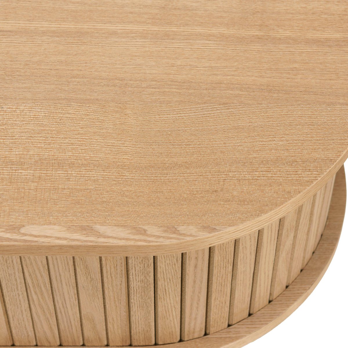 Console ovale  en bois couleur naturelle CASTILLE bois naturel, PIER IMPORT