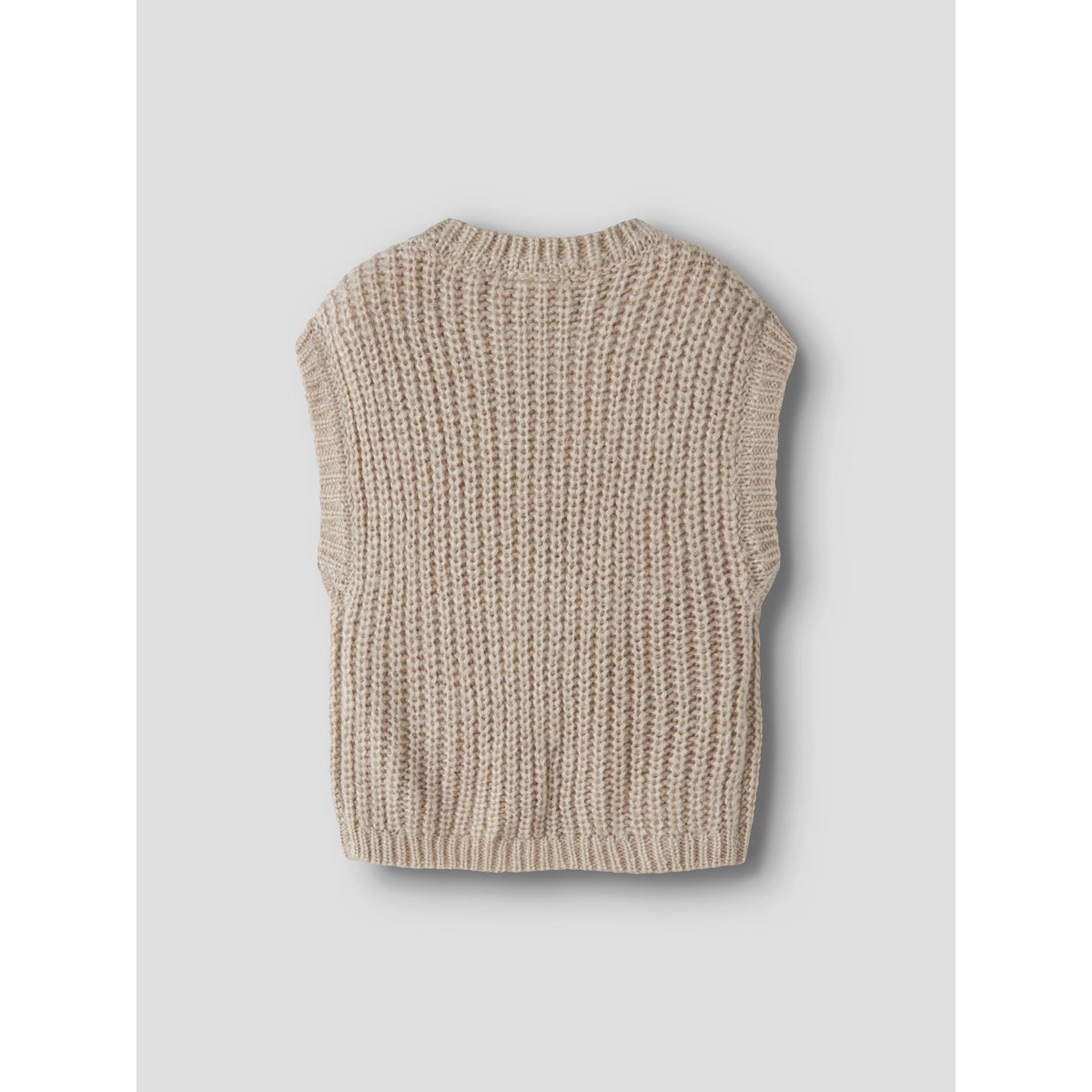 Gilet Tricoté blanc - peyote melange1, NAME IT