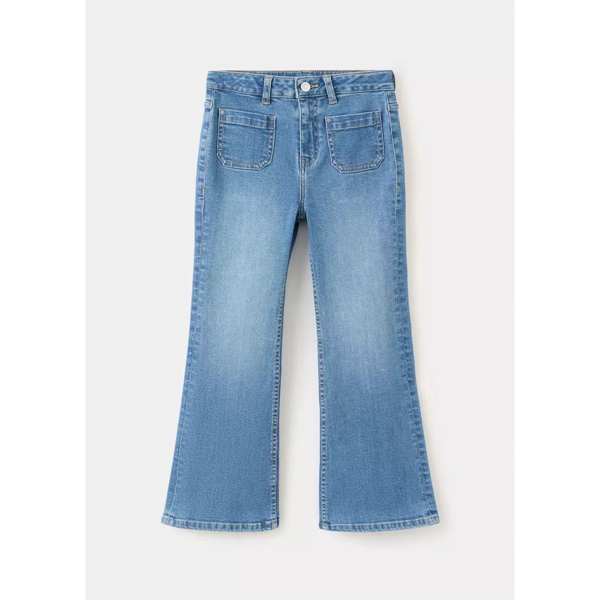 Jean flare poches bleu moyen, MANGO KIDS