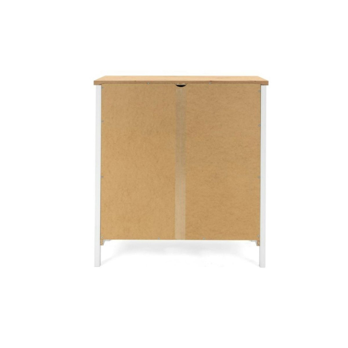 Petit buffet blanc 2 portes à encadrement VENZA blanc, PIER IMPORT