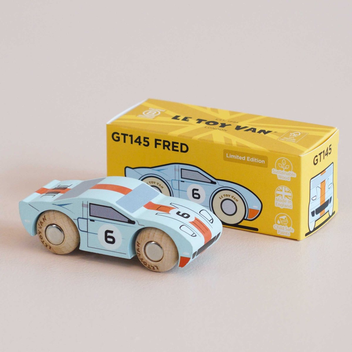 Voiture Fred No 26 bleu clair, LE TOY VAN