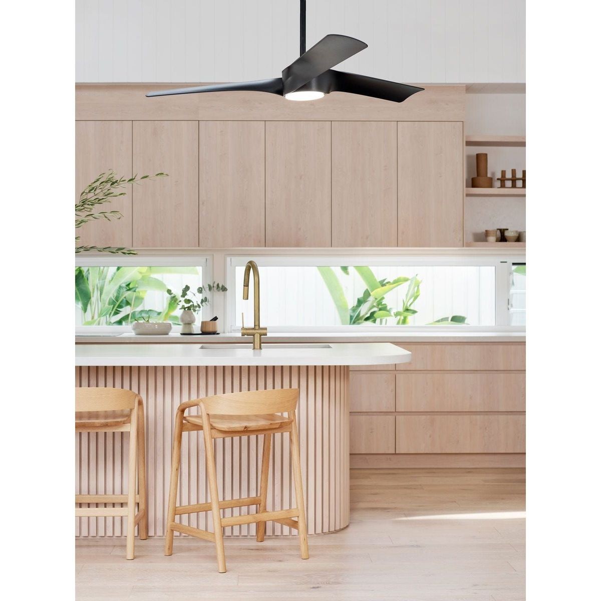 Ventilateur  plafond  LINE noir -  noir, BOUTICA-DESIGN