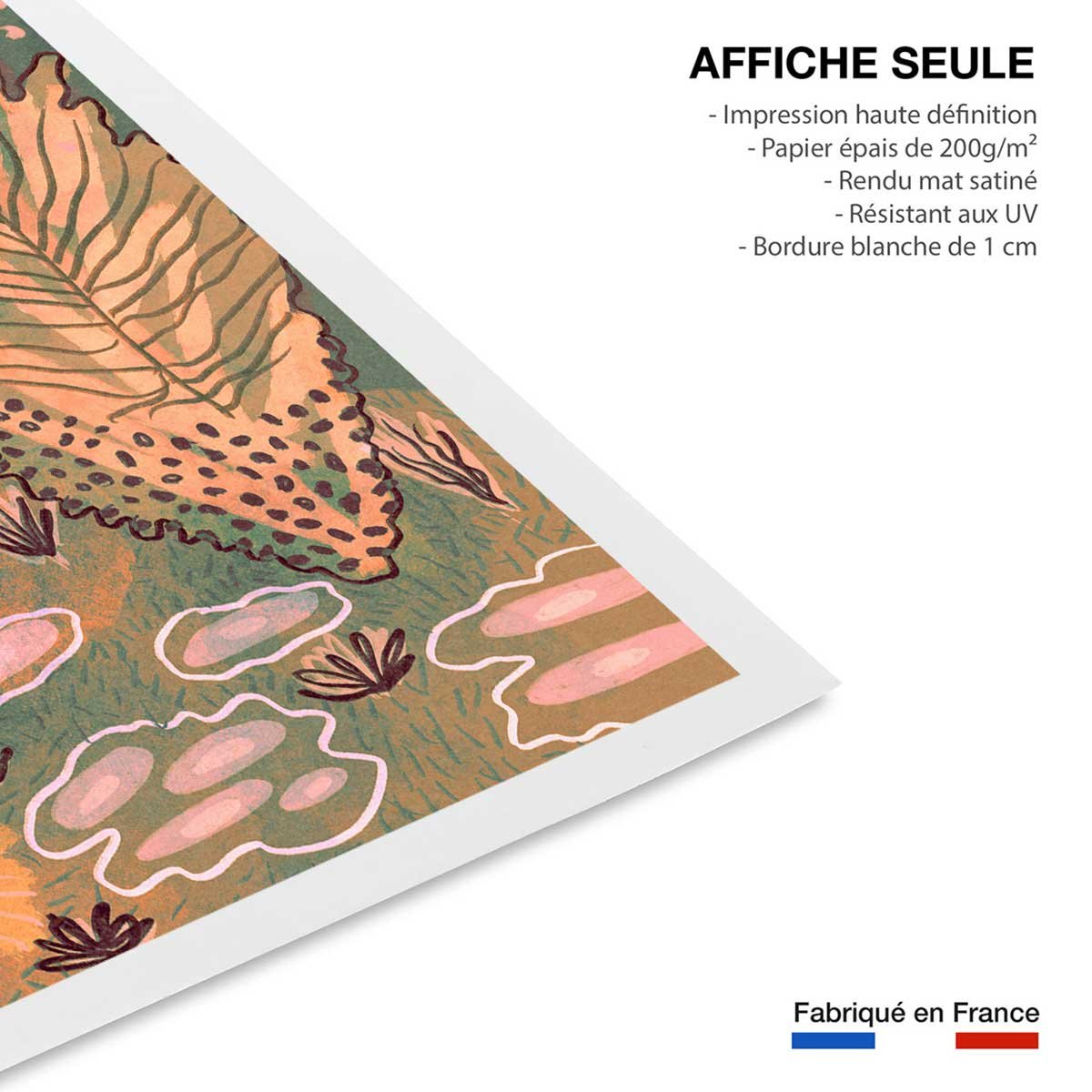 Affiche enfant forêt magique affiche seule, HEXOA