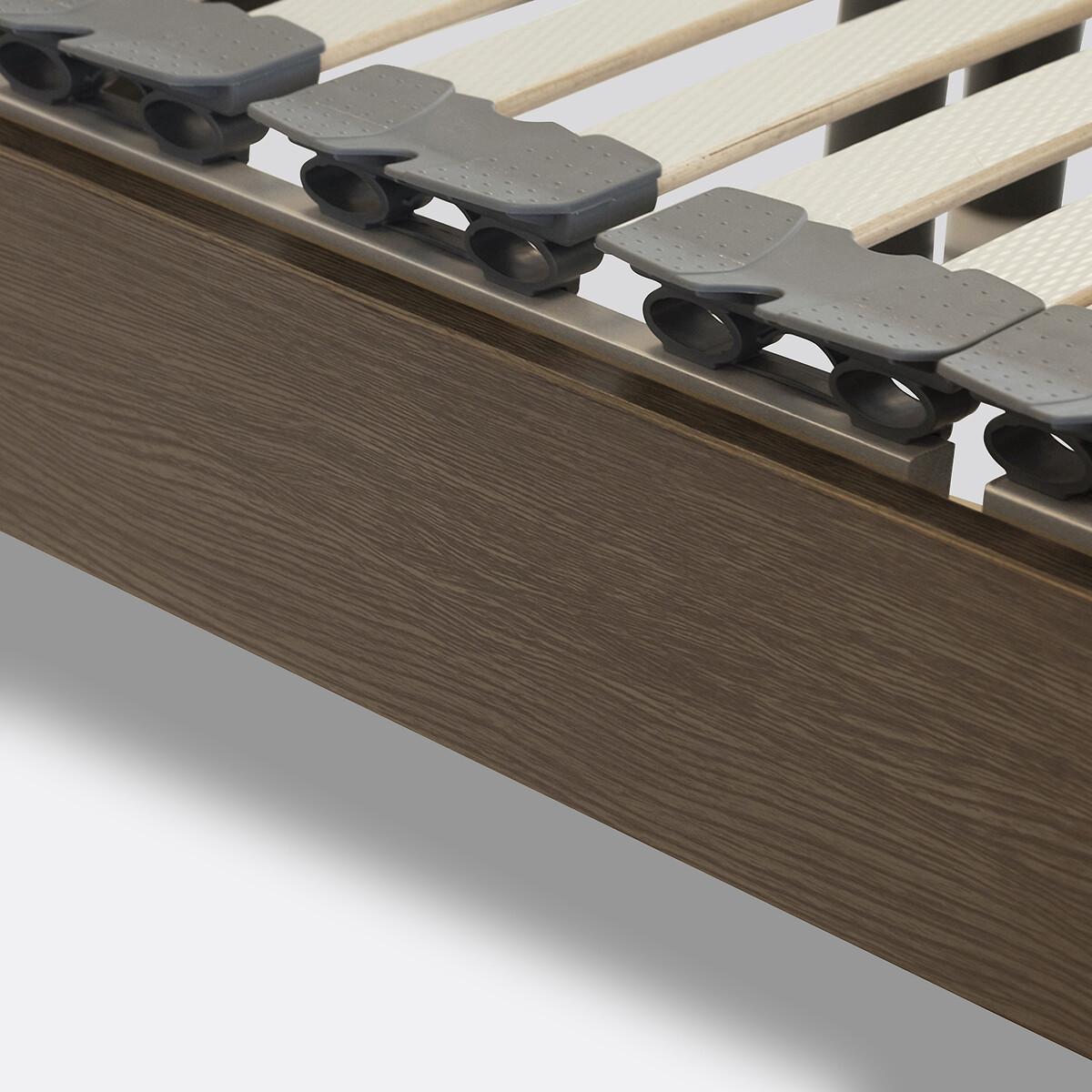 Lit électrique à latte effet bois gris cendré, LA REDOUTE INTERIEURS
