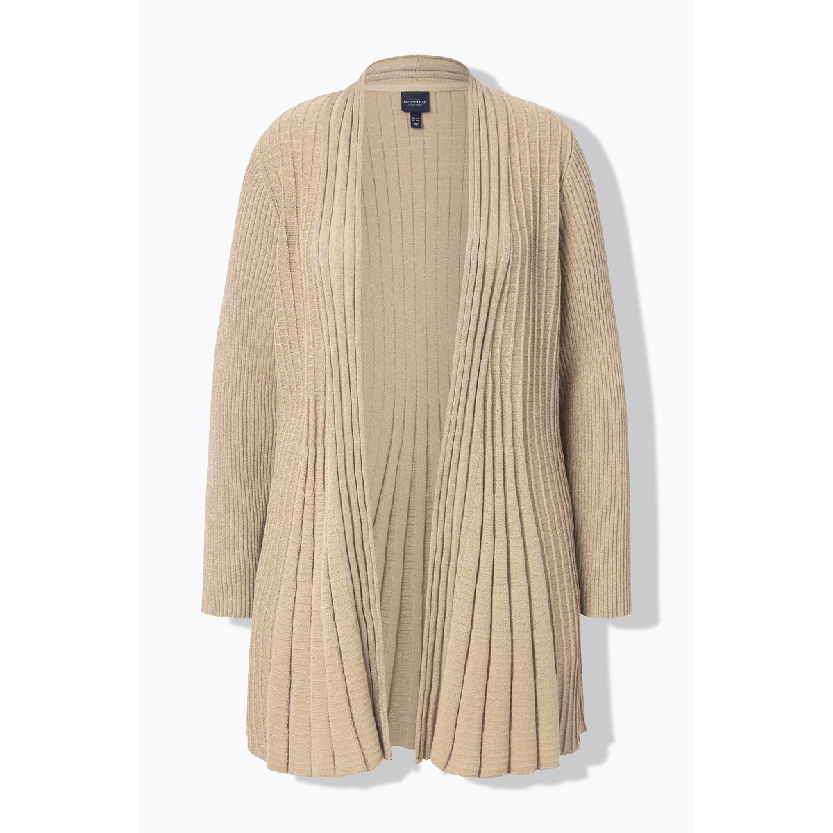 Cardigan à manches longues et col châle or, ULLA POPKEN