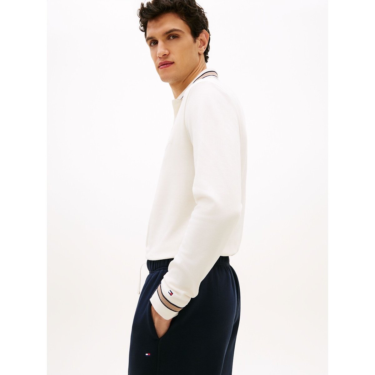 Pantalon de sport, taille élastiquée bleu marine, TOMMY HILFIGER