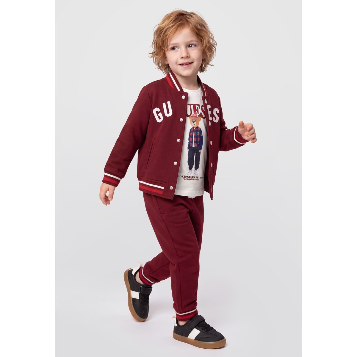 Veste Bomber rouge foncé, GUESS KIDS