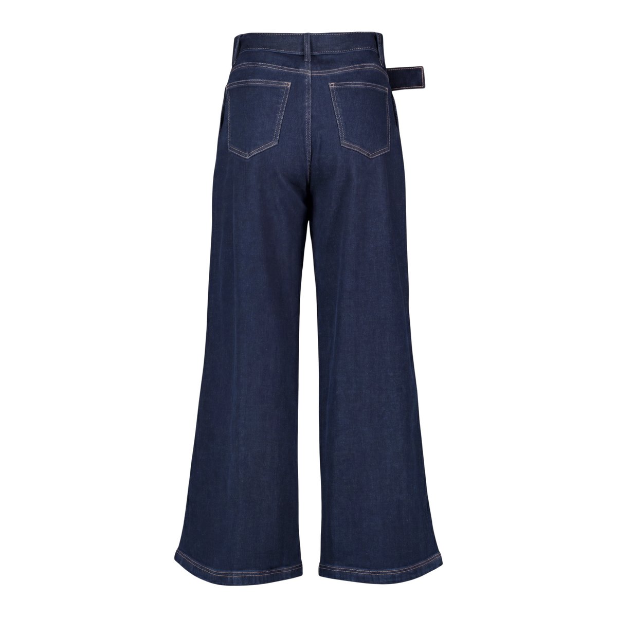 Jean taille haute à ceinture rinse wash denim, ZERO