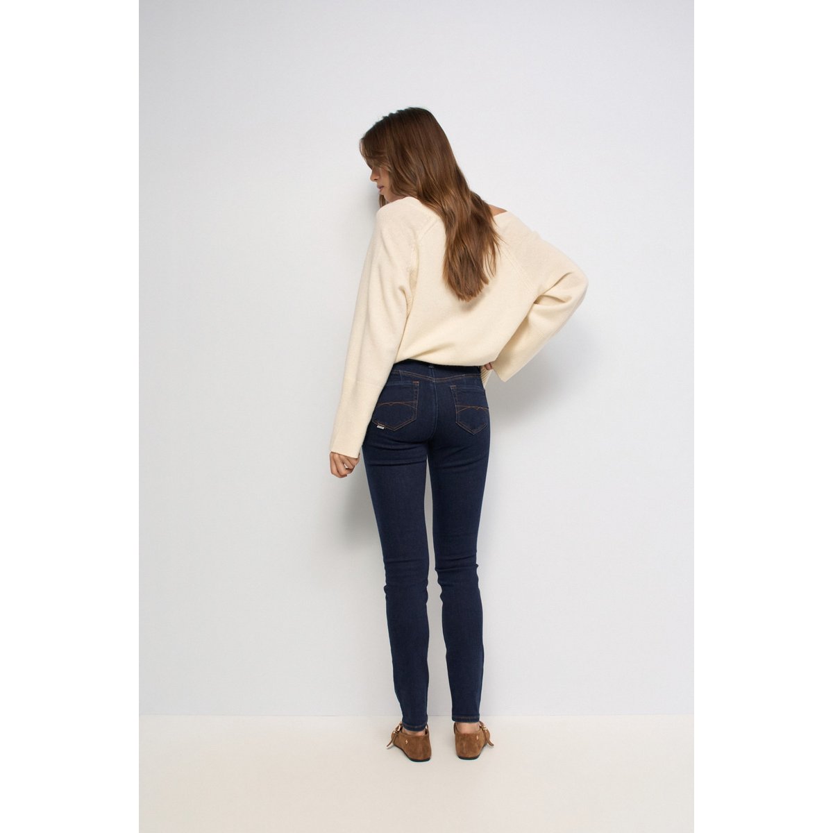 JEAN WONDER PUSH UP SKINNY bleu denim, SALSA JEANS