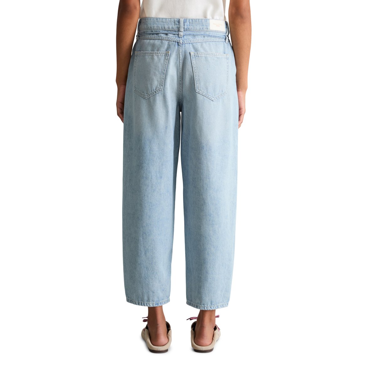 Jeans modèle Stine relaxed barrel cropped en pur coton bleu clair, MARC O’POLO DENIM
