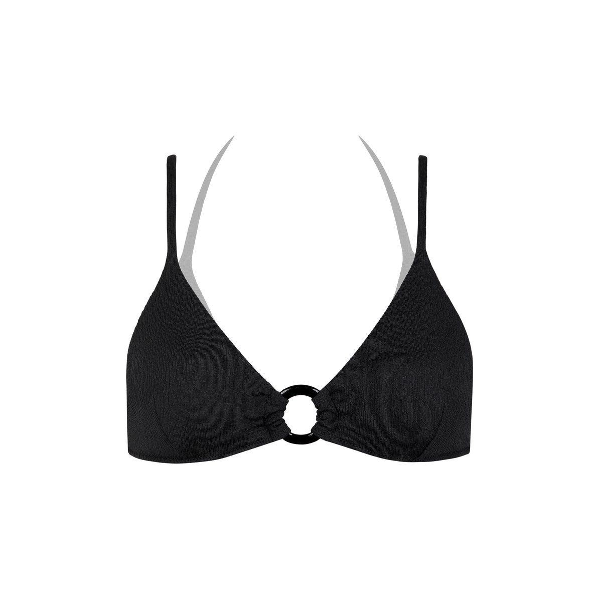 Haut maillot de bain triangle sans armatures MALAGA noir, LISCA