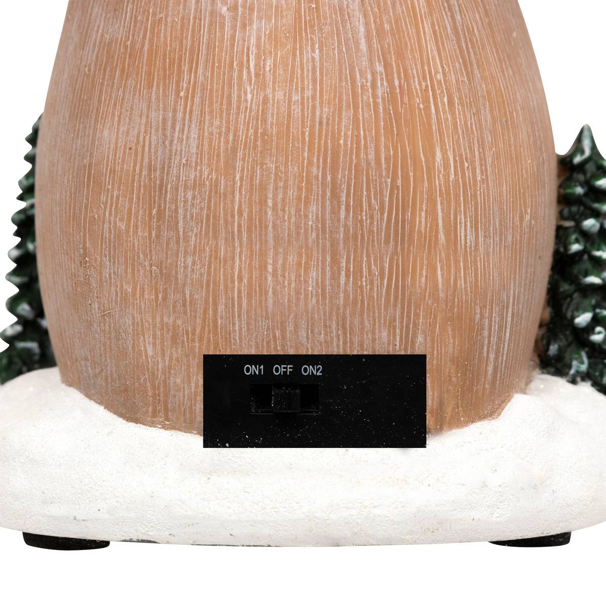 Village lumineux maison champignon 12 LED musical avec mouvement multicolore, ATMOSPHERA