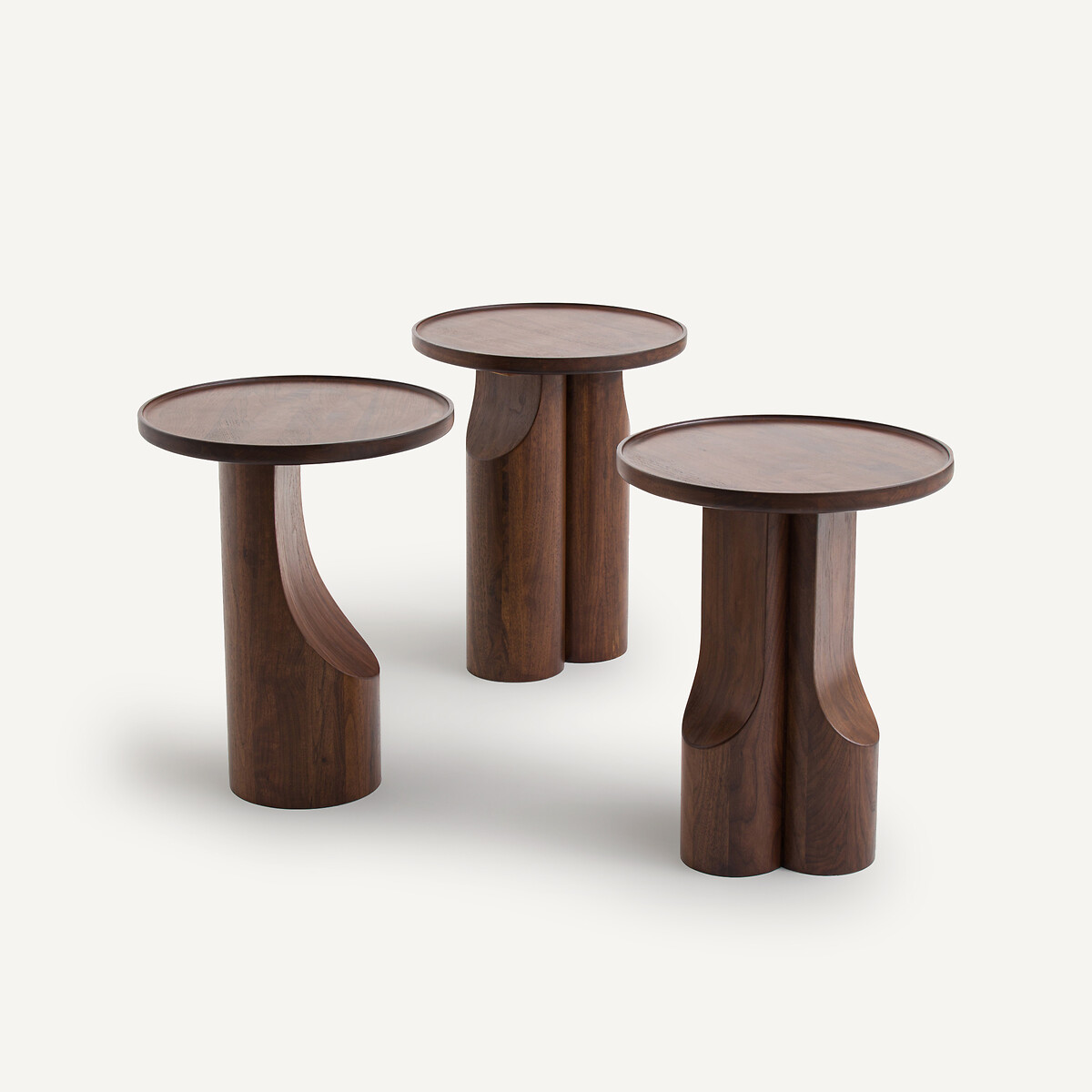 Stigido Side Table in Walnut and Walnut Veneer walnut, AM.PM