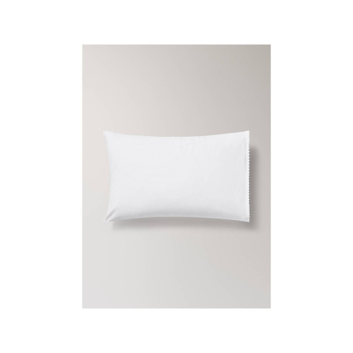 Taie d’oreiller enfant percale garment-washed 50 x 75 cm blanc, MANGO HOME