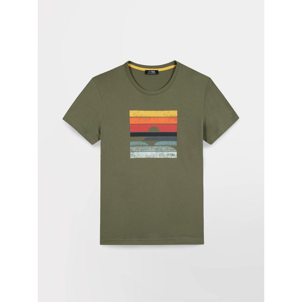 T-shirt manches courtes KERANTEE kaki, TBS