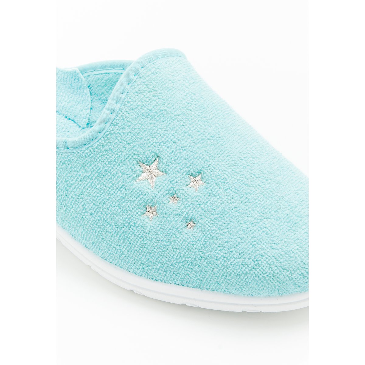 Chaussons mules bleu opaline, DAMART