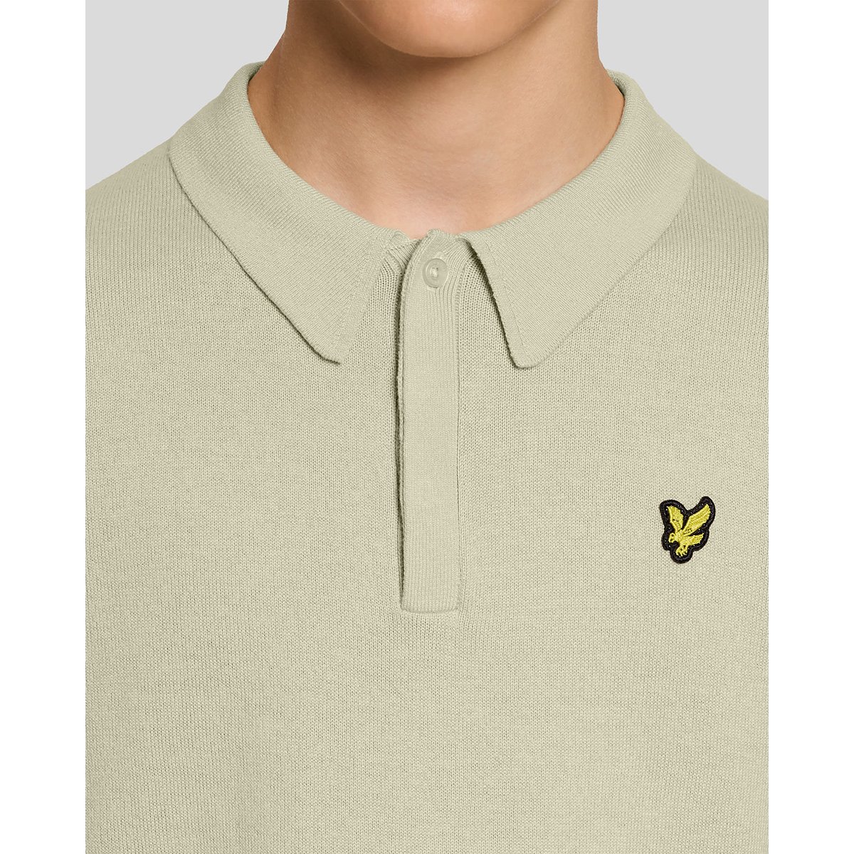 Polo en maille beige blé, LYLE & SCOTT