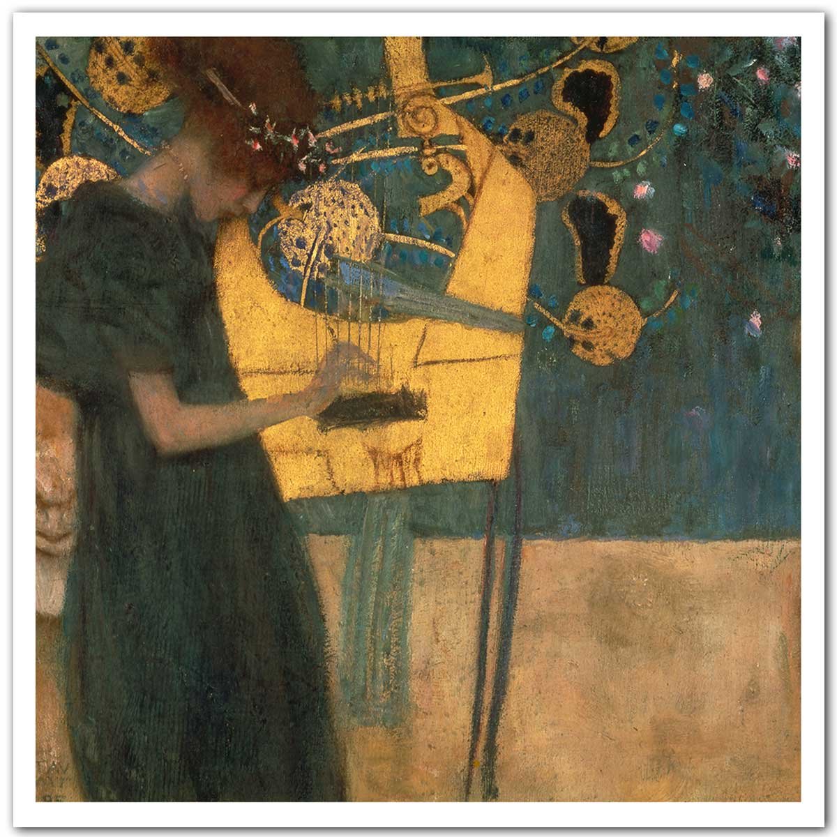 Poster Music - Gustav Klimt affiche seule, HEXOA