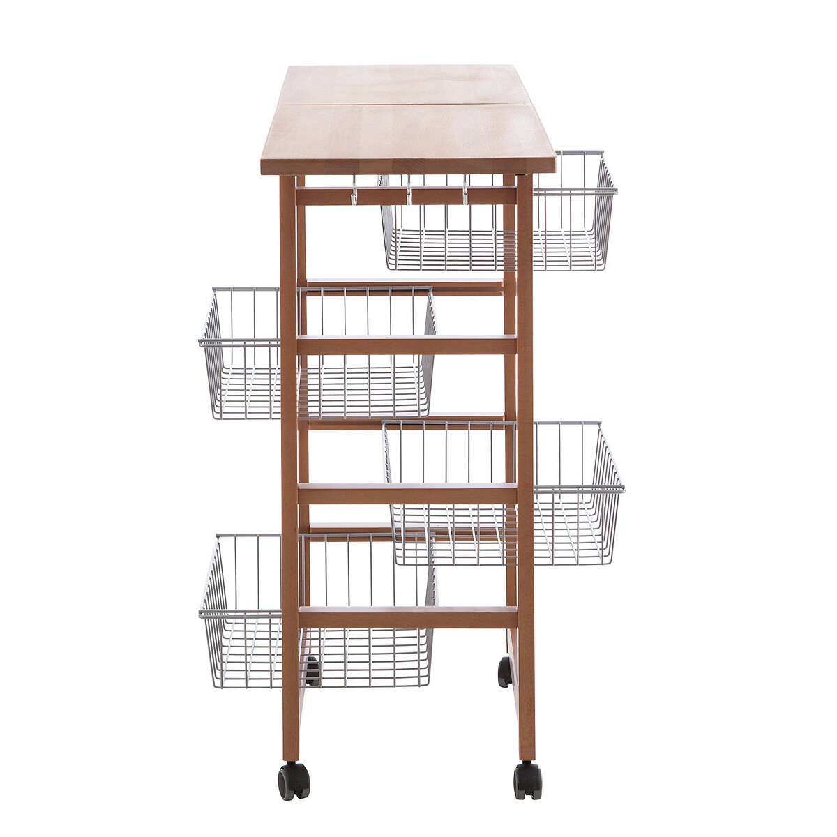 Chariot de cuisine - Extensible bois foncé, EUROPE & NATURE