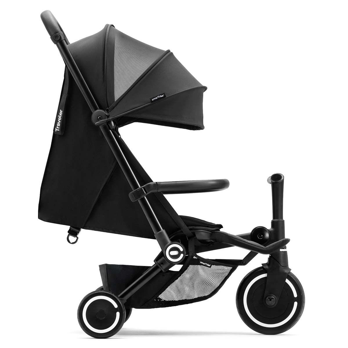 tricycle Xtend Traveler noir couleur unique, SMARTRIKE