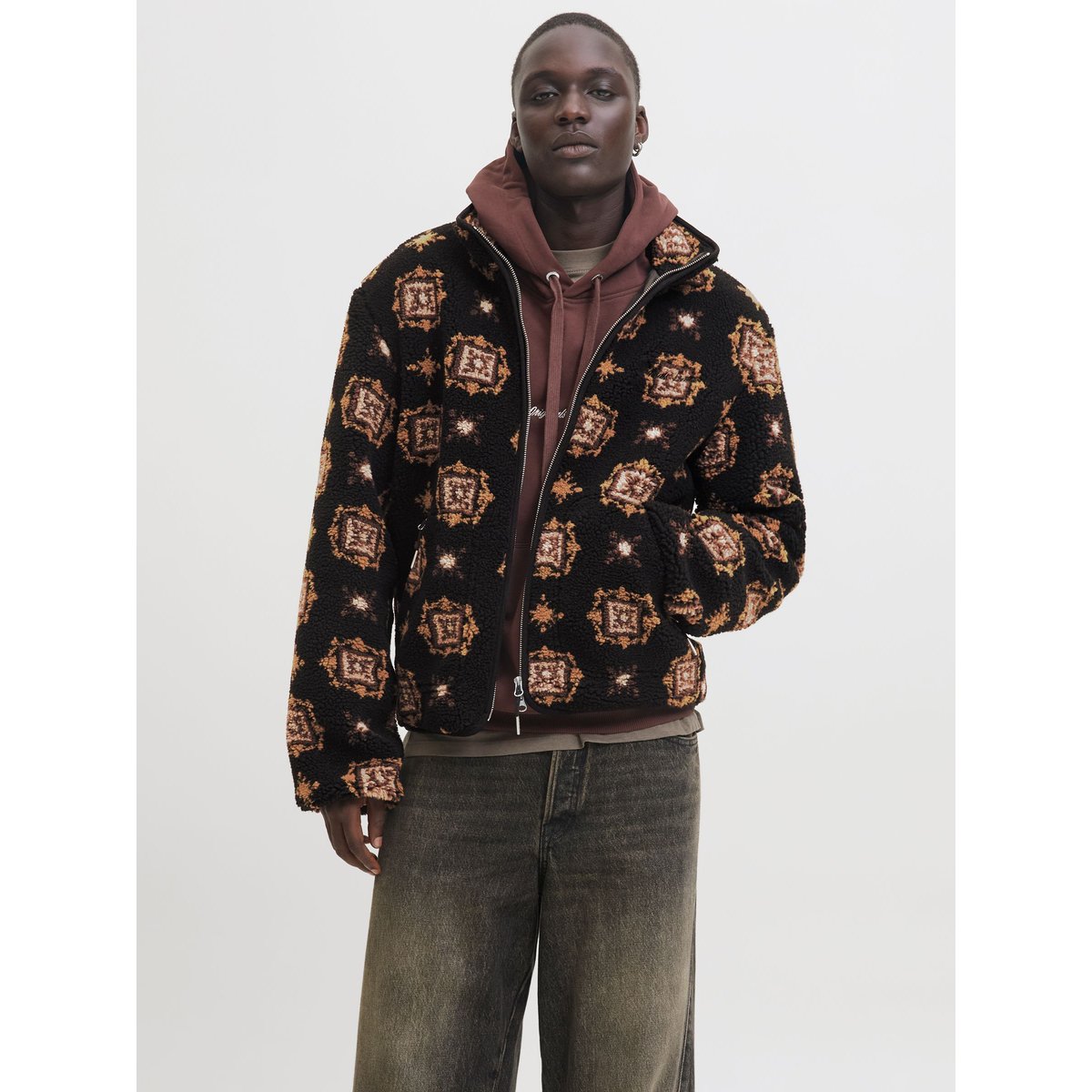 Manteau En Peluche black, JACK & JONES