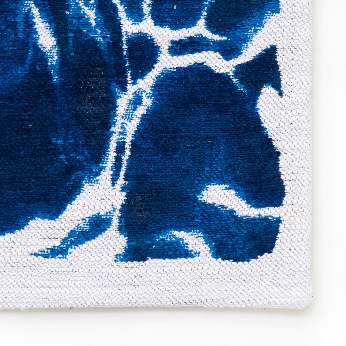 Tapis intérieur/extérieur tissé plat FOAM bleu, NOVATREND